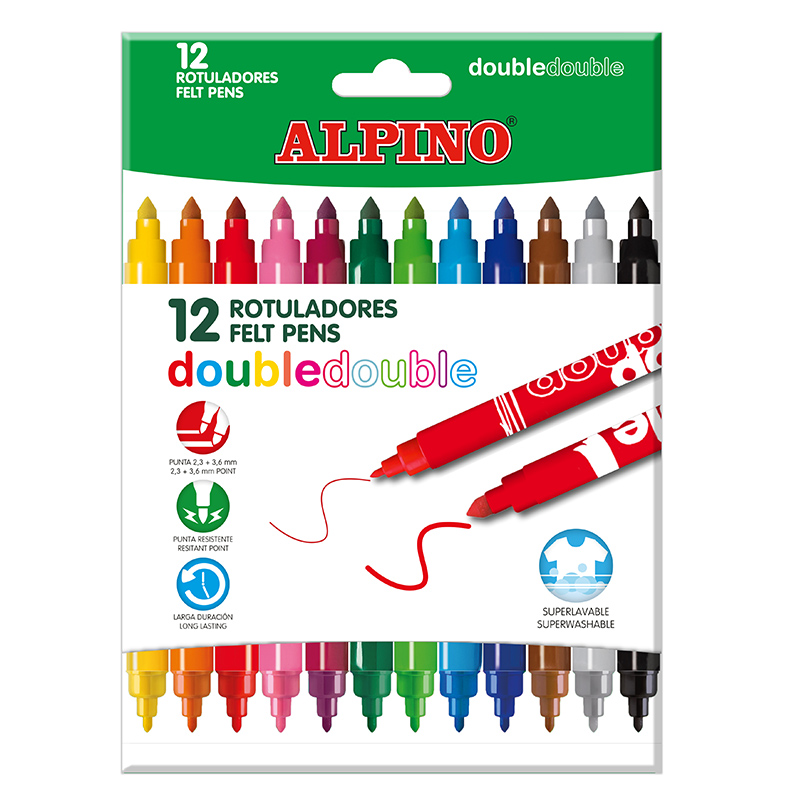 SET ALPINO PACK LETTERING ROTULADORES DUAL ART