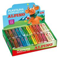 Plastilina Alpino Kit de 6 colores + herramientas + rodillo